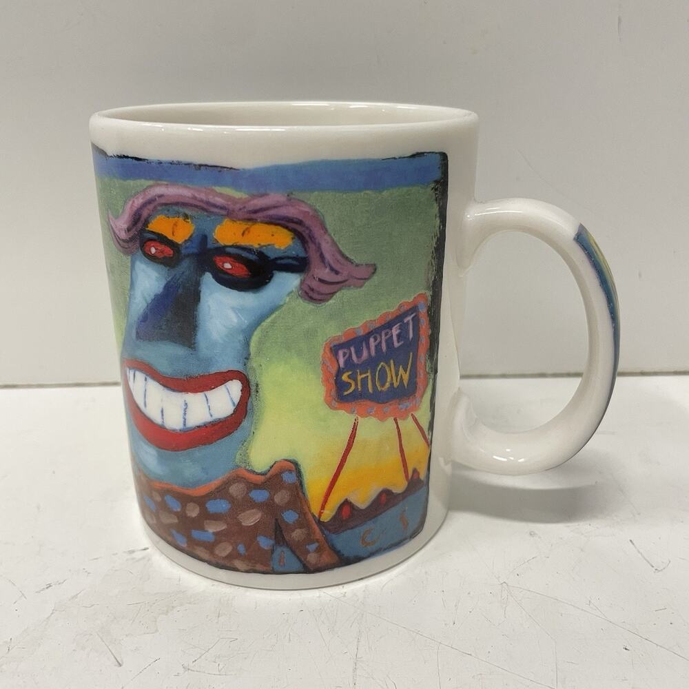 Chaleur Jeff Ringer Pop Art Puppet Show The Coffee Kid Mug Tea Cup